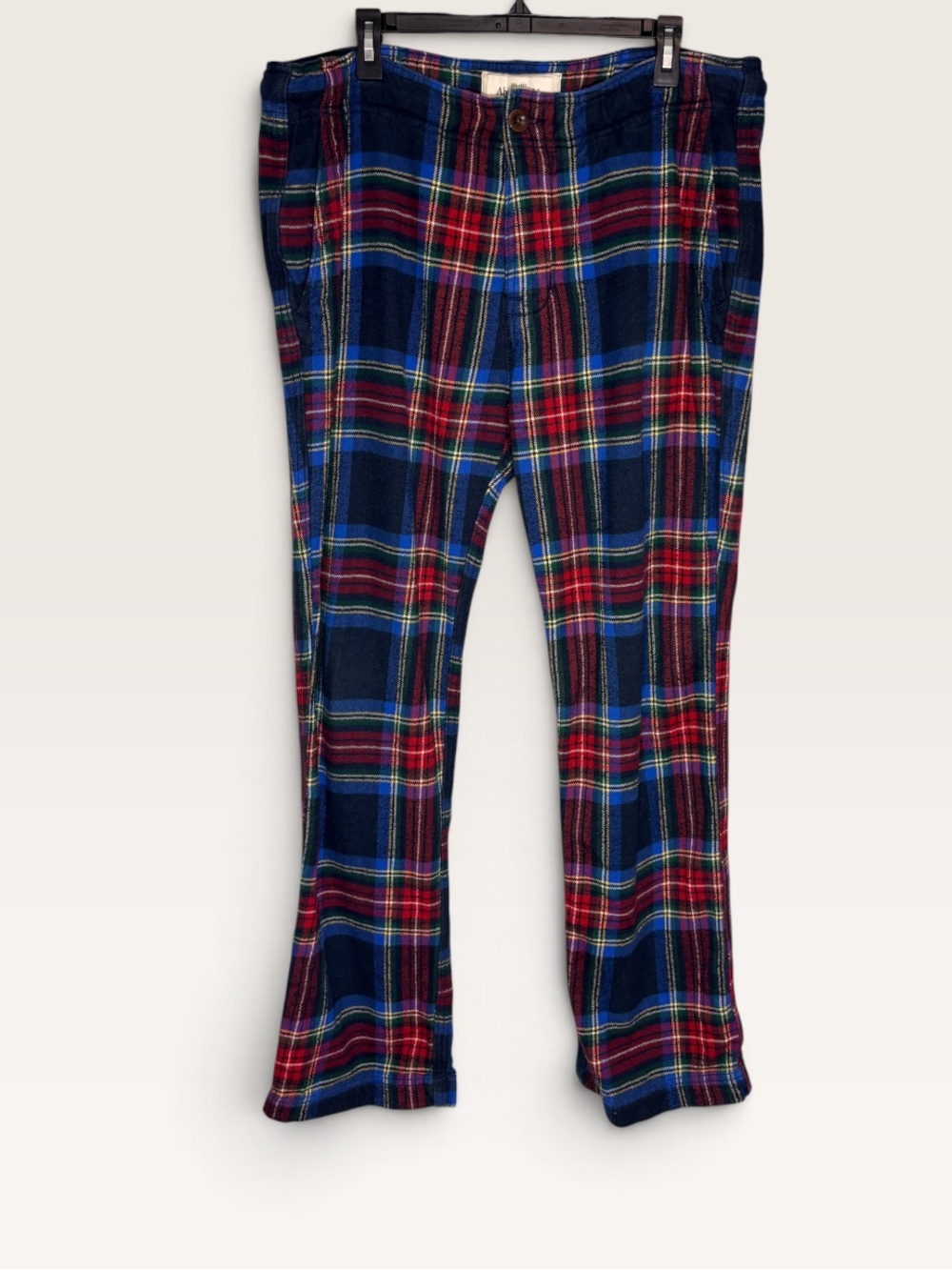Vintage Y2K Abercrombie & Fitch Men’s XL Plaid Flannel Pajama Pants Button Fly